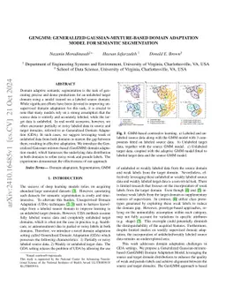 GenGMM: Generalized Gaussian-Mixture-based Domain Adaptation Model for
  Semantic Segmentation