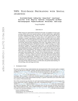 TIPS: Text-Image Pretraining with Spatial awareness