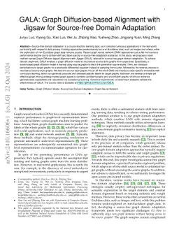 GALA: Graph Diffusion-based Alignment with Jigsaw for Source-free Domain
  Adaptation
