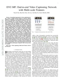 EVC-MF: End-to-end Video Captioning Network with Multi-scale Features