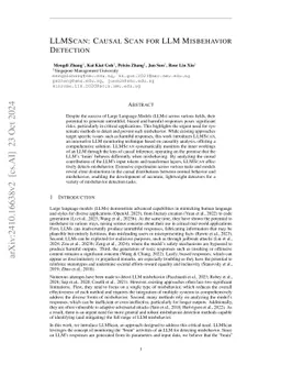 LLMScan: Causal Scan for LLM Misbehavior Detection