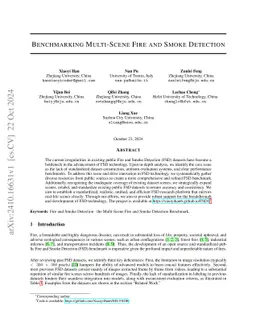 Benchmarking Multi-Scene Fire and Smoke Detection