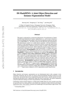 DI-MaskDINO: A Joint Object Detection and Instance Segmentation Model