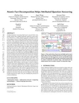 Atomic Fact Decomposition Helps Attributed Question Answering