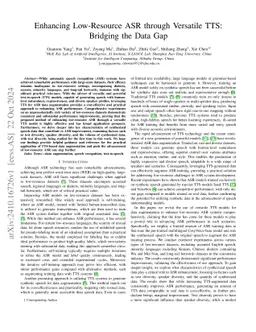 Enhancing Low-Resource ASR through Versatile TTS: Bridging the Data Gap