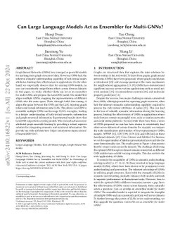 Can Large Language Models Act as Ensembler for Multi-GNNs?