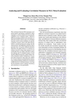Analyzing and Evaluating Correlation Measures in NLG Meta-Evaluation
