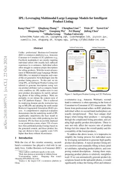 IPL: Leveraging Multimodal Large Language Models for Intelligent Product
  Listing