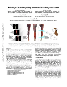 Multi-Layer Gaussian Splatting for Immersive Anatomy Visualization