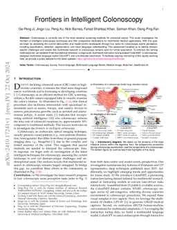 Frontiers in Intelligent Colonoscopy
