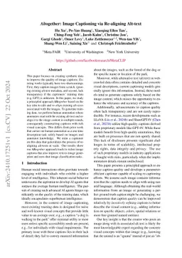 Altogether: Image Captioning via Re-aligning Alt-text