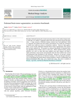 Federated brain tumor segmentation: an extensive benchmark