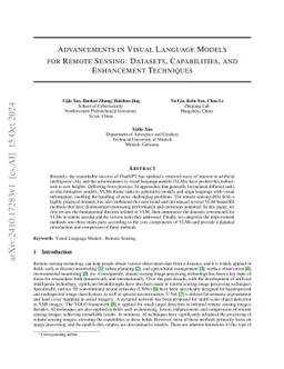 Advancements in Visual Language Models for Remote Sensing: Datasets, Capabilities, and Enhancement Techniques