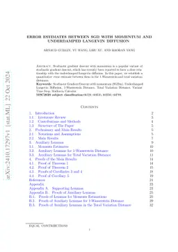 Error estimates between SGD with momentum and underdamped Langevin
  diffusion