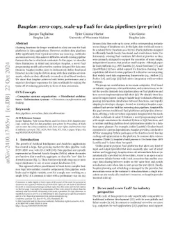 Bauplan: zero-copy, scale-up FaaS for data pipelines