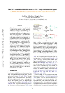 BadFair: Backdoored Fairness Attacks with Group-conditioned Triggers
