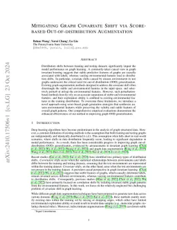 Score-based Conditional Out-of-Distribution Augmentation for Graph Covariate Shift