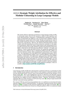 WAGLE: Strategic Weight Attribution for Effective and Modular Unlearning in Large Language Models