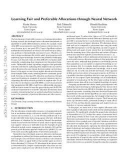 Learning Fair and Preferable Allocations through Neural Network