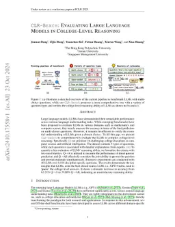 CLR-Bench: Evaluating Large Language Models in College-level Reasoning
