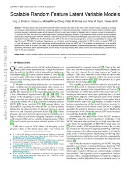 Scalable Random Feature Latent Variable Models