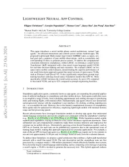 Lightweight Neural App Control