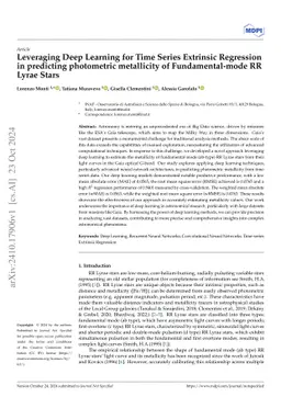 Leveraging Deep Learning for Time Series Extrinsic Regression in
  predicting photometric metallicity of Fundamental-mode RR Lyrae Stars