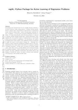 regAL: Python Package for Active Learning of Regression Problems