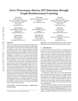 Slot: Provenance-Driven APT Detection through Graph Reinforcement Learning