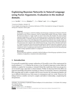 Explaining Bayesian Networks in Natural Language using Factor Arguments.
  Evaluation in the medical domain
