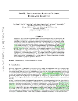 ProFL: Performative Robust Optimal Federated Learning