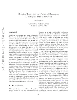 Bridging Today and the Future of Humanity: AI Safety in 2024 and Beyond