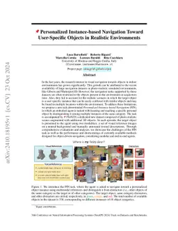 Personalized Instance-based Navigation Toward User-Specific Objects in Realistic Environments