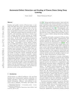 Automated Defect Detection and Grading of Piarom Dates Using Deep
  Learning