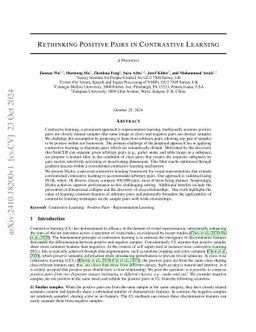 Rethinking Positive Pairs in Contrastive Learning