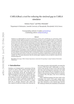 CARLA2Real: a tool for reducing the sim2real appearance gap in CARLA simulator