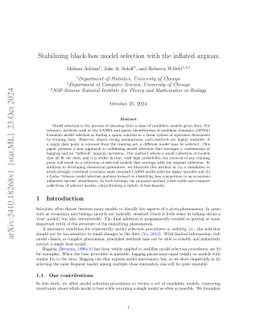 Stabilizing black-box model selection with the inflated argmax
