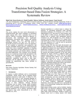 A Data-Driven Review of Remote Sensing-Based Data Fusion in Precision Agriculture from Foundational to Transformer-Based Techniques
