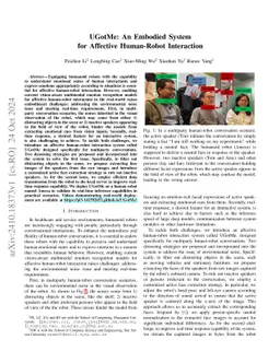 UGotMe: An Embodied System for Affective Human-Robot Interaction