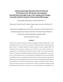 Enhancing Graph Attention Neural Network Performance for Marijuana
  Consumption Classification through Large-scale Augmented Granger Causality
  (lsAGC) Analysis of Functional MR Images