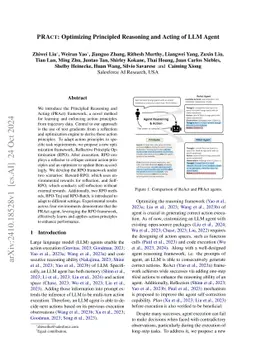 PRACT: Optimizing Principled Reasoning and Acting of LLM Agent