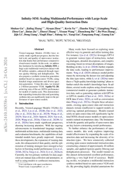 Infinity-MM: Scaling Multimodal Performance with Large-Scale and High-Quality Instruction Data