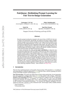 FairQueue: Rethinking Prompt Learning for Fair Text-to-Image Generation