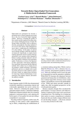 Towards Better Open-Ended Text Generation: A Multicriteria Evaluation Framework