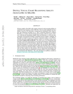 Distill Visual Chart Reasoning Ability from LLMs to MLLMs