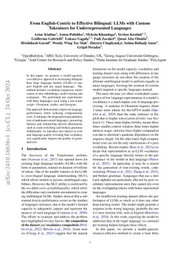 From English-Centric to Effective Bilingual: LLMs with Custom Tokenizers
  for Underrepresented Languages