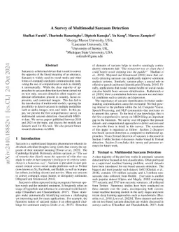 A Survey of Multimodal Sarcasm Detection