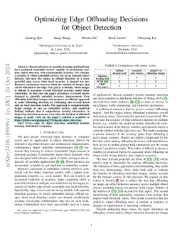 Optimizing Edge Offloading Decisions for Object Detection
