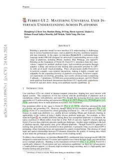 Ferret-UI 2: Mastering Universal User Interface Understanding Across Platforms