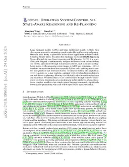 OSCAR: Operating System Control via State-Aware Reasoning and
  Re-Planning